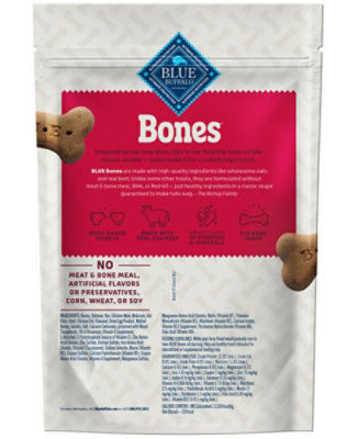Blue Bones Natural Crunchy Beef Large Dog Biscuit Treats - 16 Oz - Image 2