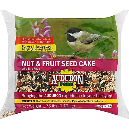 Audubon Park Wild Bird Food Nut & Fruit Seed Cake - 1.75 Lb - Image 2