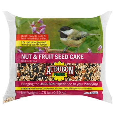Audubon Park Wild Bird Food Nut & Fruit Seed Cake 1.75 Lb Tom Thumb
