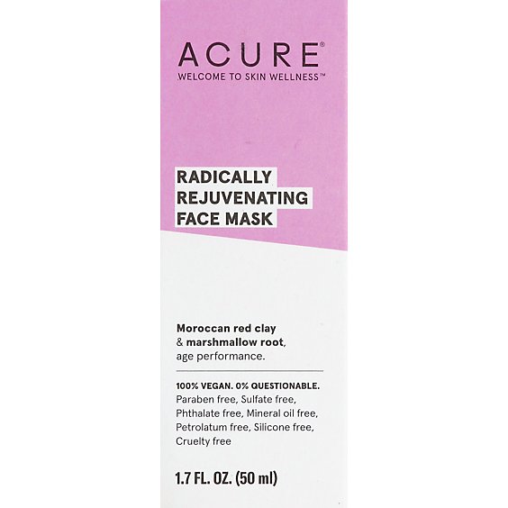 Acure Mask Red Clay Pore Clarifying - 1.7 Fl. Oz.