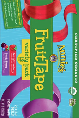 Annies Homegrown Really Peely Fruit Tape Organic Variety Pack 6 Strawberry 6 Berry - 12 Count - Image 6