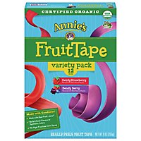 Annies Homegrown Really Peely Fruit Tape Organic Variety Pack 6 Strawberry 6 Berry - 12 Count - Image 2