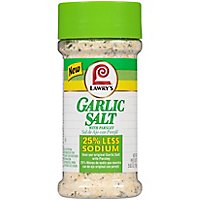 Lawry's 25% Less Sodium Garlic Salt With Parsley - 5.62 Oz - Image 1