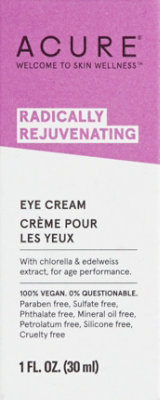 Acure Eye Cream Chlorella Edelweiss Extract - 1 Fl. Oz.