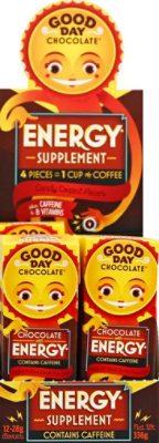 Good Day Chocolate Supplement Energy Chocolate - .99 Oz - Image 2