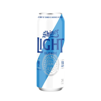 Shiner Light Blonde In Cans - 24 Fl. Oz. - Image 1