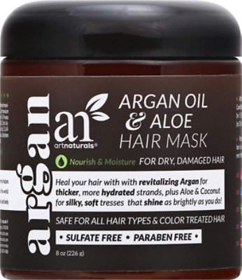 artnaturals Argan Oil & Aloe Hair Mask - 8 Fl. Oz. - Image 2