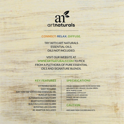 artnaturals Bluetooth Oil Diffuser - Each - Image 4