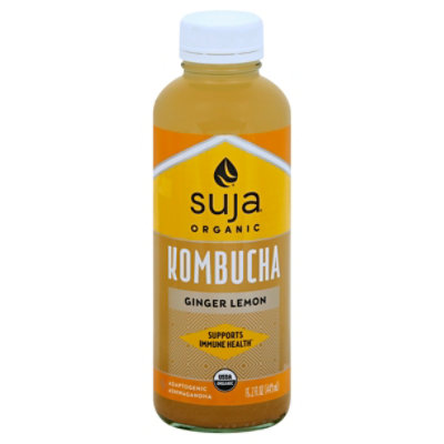 Suja Organic Juice Cold Pressed Ginger Lemon Kombucha - 15.2 Fl. Oz. - Image 1