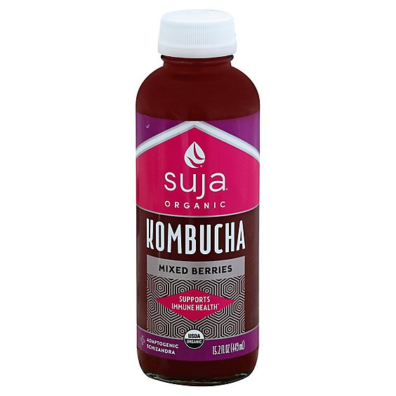 Suja Organic Juice Cold Pressed Mixed Berries Kombucha - 15.2 Fl. Oz.