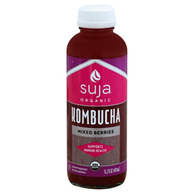 Suja Organic Juice Cold Pressed Mixed Berries Kombucha - 15.2 Fl. Oz.