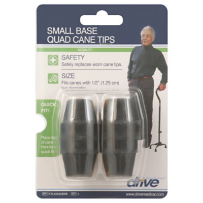 Drive Medical Quad Cane Tips Small Base Blstr Pk - Each - Image 3