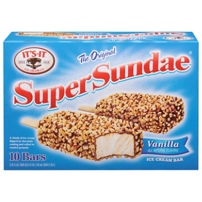 Its It Super Sundae Ice Cream Bar 10 Pack - 52.5 Fl. Oz.
