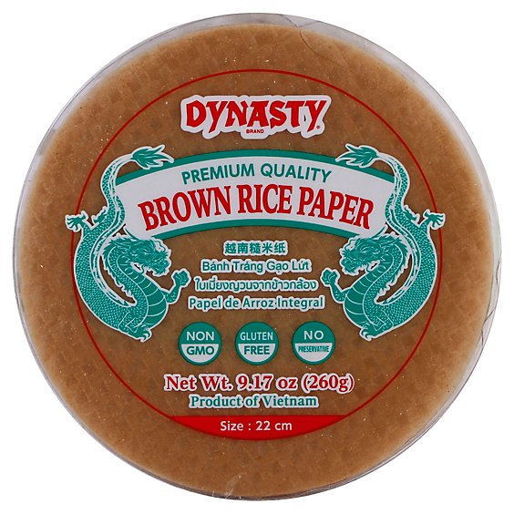 Dynasty Brown Rice Paper - 9.17 Oz