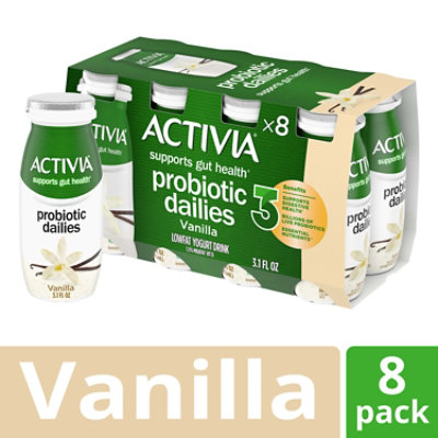 Activia Yogurt Drink Lowfat Vanilla Flavor - 8-3.1 Oz - Image 2