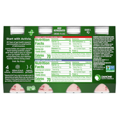 Activia Probiotic Dailies Strawberry & Blueberry Yogurt Drink Variety Pack - 8-3.1 Fl. Oz - Image 2