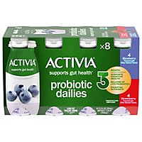 Activia Probiotic Dailies Strawberry & Blueberry Yogurt Drink - 8-3.1 Fl. Oz. - Image 1