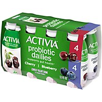 Activia Probiotic Dailies Blueberry & Cherry Low Fat Yogurt Drink Variety Pack - 8-3.1 Fl. Oz. - Image 1