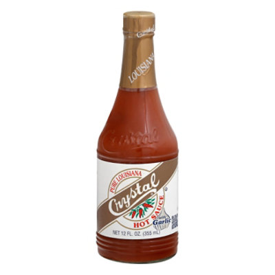 Crystal Hot Sauce With Garlic - 12 Fl. Oz.