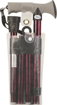 Drive Medical Cane,folding,gel Grip,red Crkle - Each - Image 4