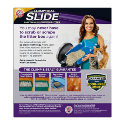 ARM & HAMMER Slide Easy Clean Up Multi Cat Clumping Cat Litter - 28 Lb - Image 5