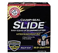 ARM & HAMMER Cat Litter Clumping Slide Easy Clean-Up Multi-Cat Box - 28 Lb