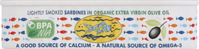 Bela Sardines Lightly Smoked in Organic Extra Virgin Olive Oil - 4.25 Oz - Image 2