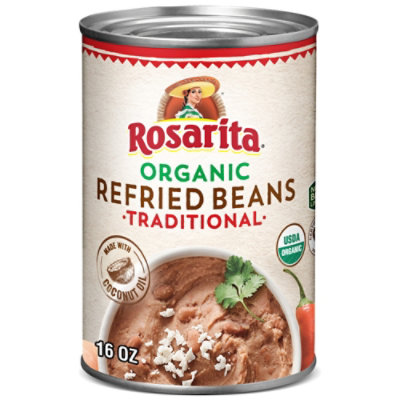 Rosarita Organic Refried Beans - 16 Oz - Image 1