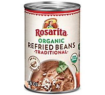 Rosarita Beans Refried Organic Traditional Can - 16 Oz