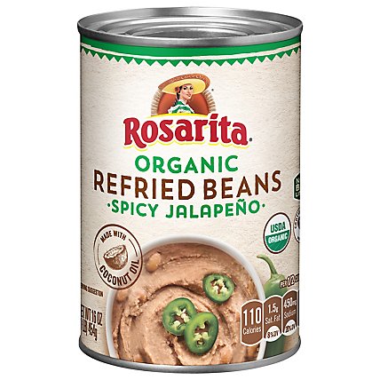 Rosarita Spicy Jalapeno Refried Beans - 16 Oz - Image 1