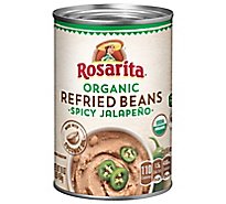 Rosarita Beans Refried Organic Spicy Jalapeno Can - 16 Oz
