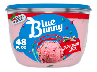 Blue Bunny Holiday Peppermint Stick Frozen Dessert - 48 Fl. Oz. - Image 1