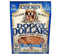 Doggy Dollars Dog Treats Gourmet Natural Chicken Pouch - 4 Oz