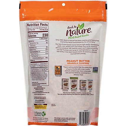 Back To Nature Granola Clusters Peanut Butter - 11 Oz - Image 6