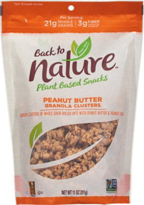 Back To Nature Granola Clusters Peanut Butter - 11 Oz