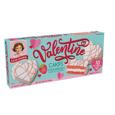 Snack Cakes Little Debbie Family Pack Be My Valentine Cakes Strawberry - 11.09 Oz - Image 2