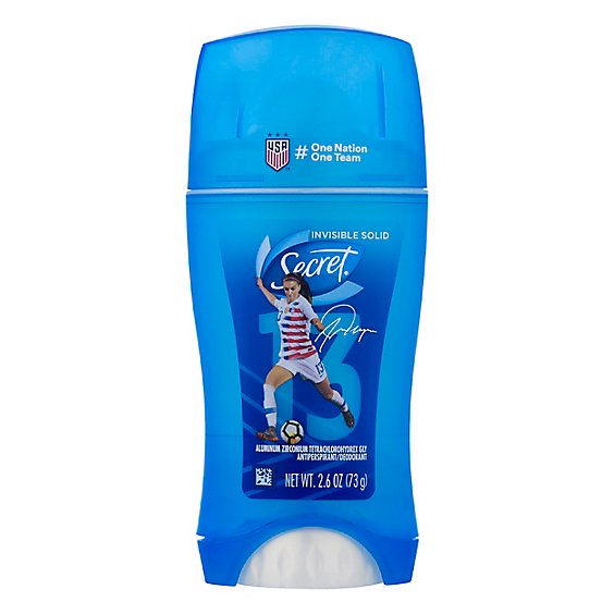 Secret Antiperspirant & Deodorant Invisible Solid Active Fresh - 2.6 Oz