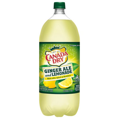 Canada Dry Ginger Ale and Lemonade Soda Bottle - 2 Liter - Image 3