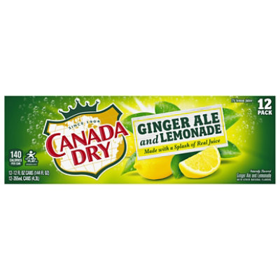 Canada Dry Ginger Ale And Lemonade Soda In Can - 12-12 Fl. Oz. - Image 2