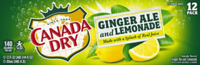 Canada Dry Ginger Ale And Lemonade Soda In Can - 12-12 Fl. Oz. - Image 5