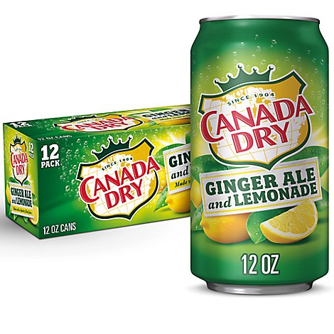 Canada Dry Ginger Ale & Lemonade In Can - 12-12 Fl. Oz.