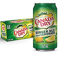 Canada Dry Ginger Ale & Lemonade In Can - 12-12 Fl. Oz. - Image 1