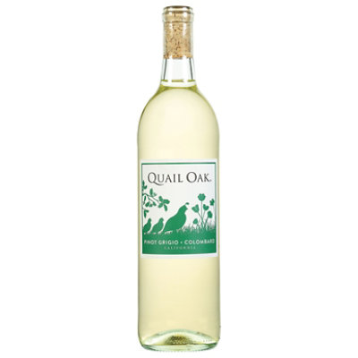 Quail Oak Wine Pinot Grigio - 750 Ml - Image 3