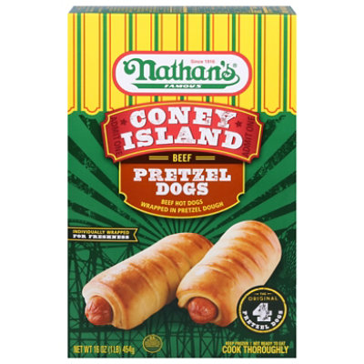 Nathans Pretzel Beef Corn Dog - 20 Oz - Image 3