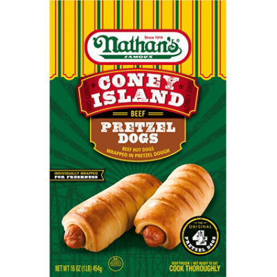 Nathans Pretzel Beef Corn Dog - 20 Oz - Image 6