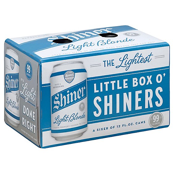 Shiner Light Blonde In Cans - 6-12 Fl. Oz.