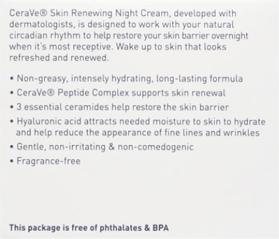 CeraVe Skin Renewing Night Cream - 1.7 Oz - Image 5