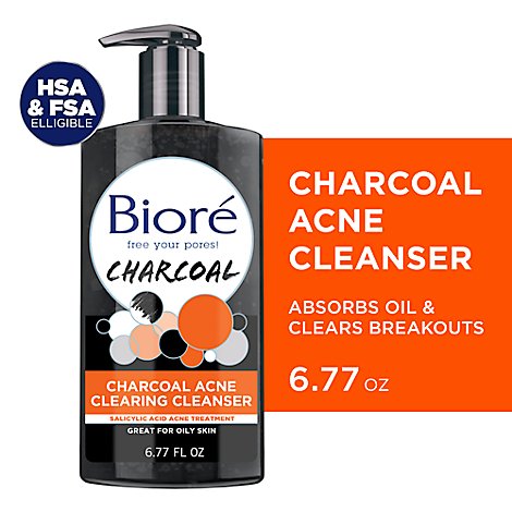 Biore Acne Cleansr Chrcl - 6.77 Fl. Oz.