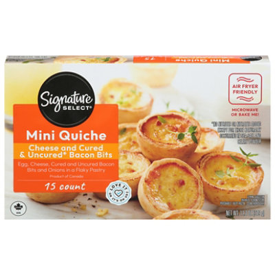 Signature SELECT Cheese And Bacon Mini Quiche 15 Count - 11.2 Oz - Image 3