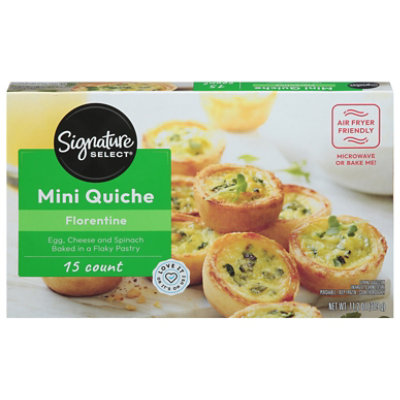 Signature SELECT Florentine Mini Quiche 15 Count - 11.2 Oz